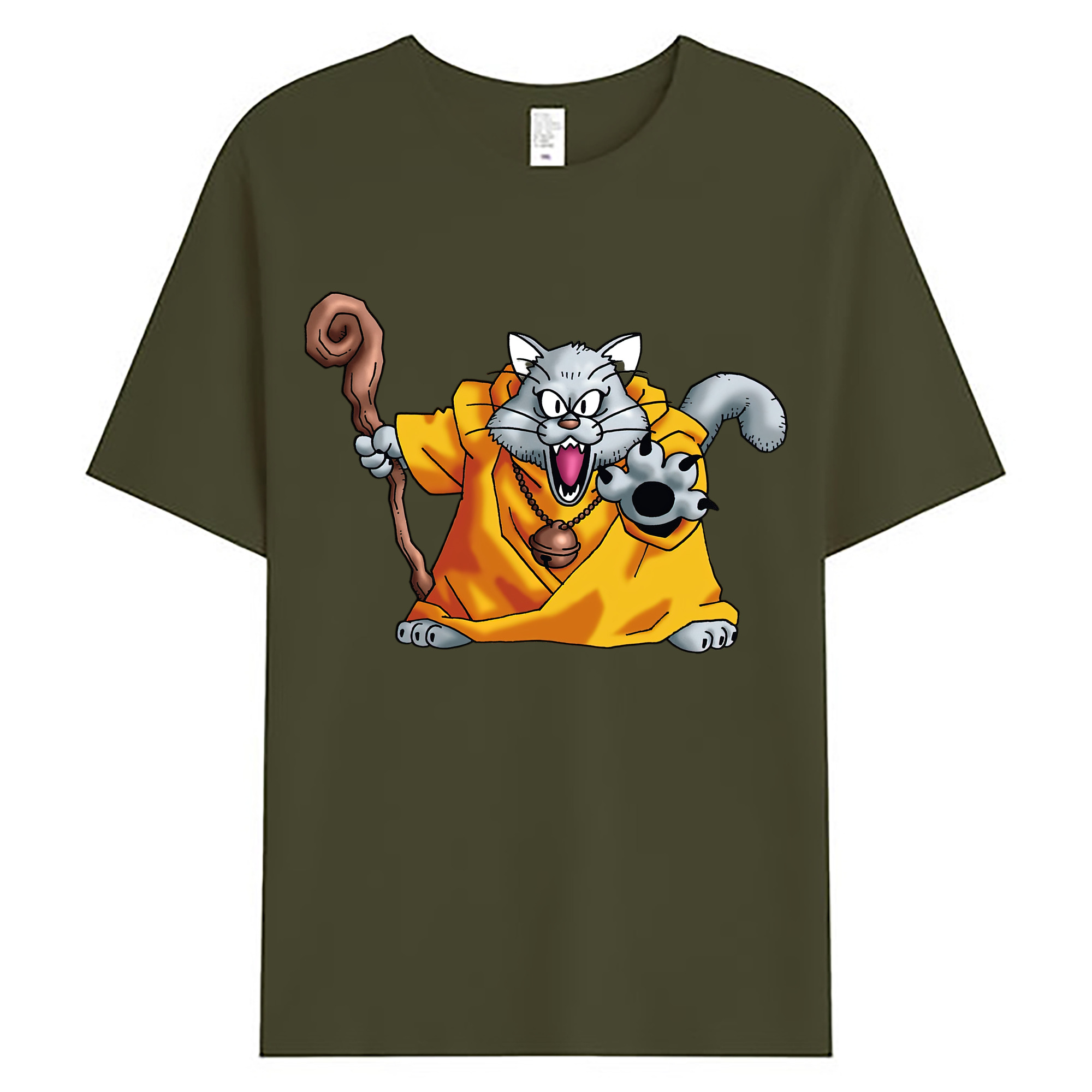 （画像用） ドラゴンクエスト Doragon Kuesuto Dragon Quest 綿100％ メンズ半袖Tシャツ｜肌触りやわらか＆通気性